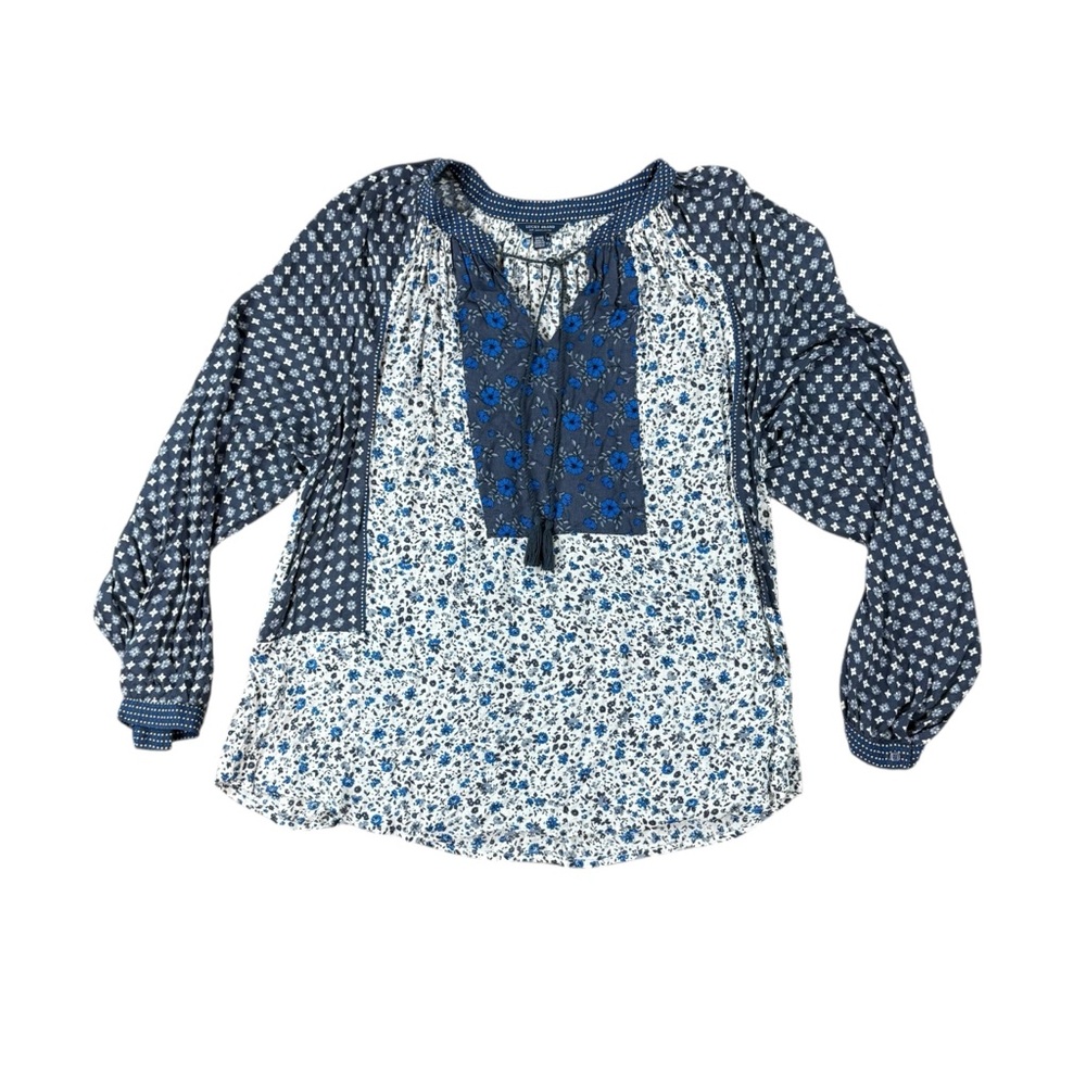 Woman’s Lucky Brand floral peasant top size 1X